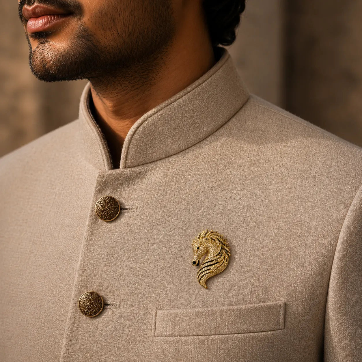 अश्व / Ashva – Pure Crest Brooch