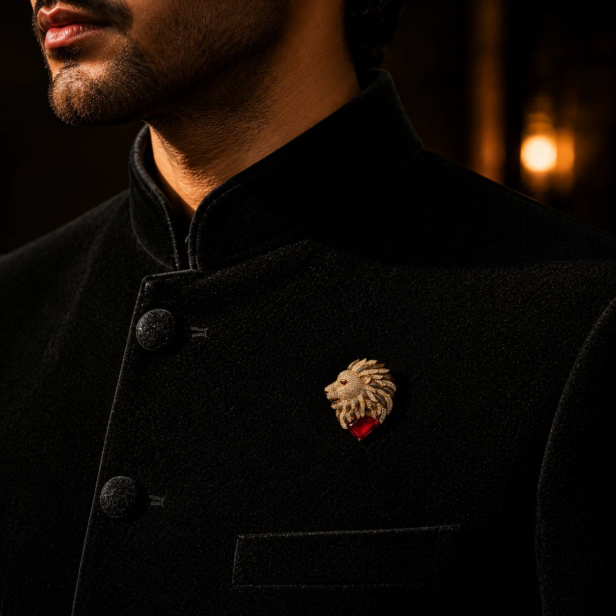 सिंह / Sinh – Throne Brooch