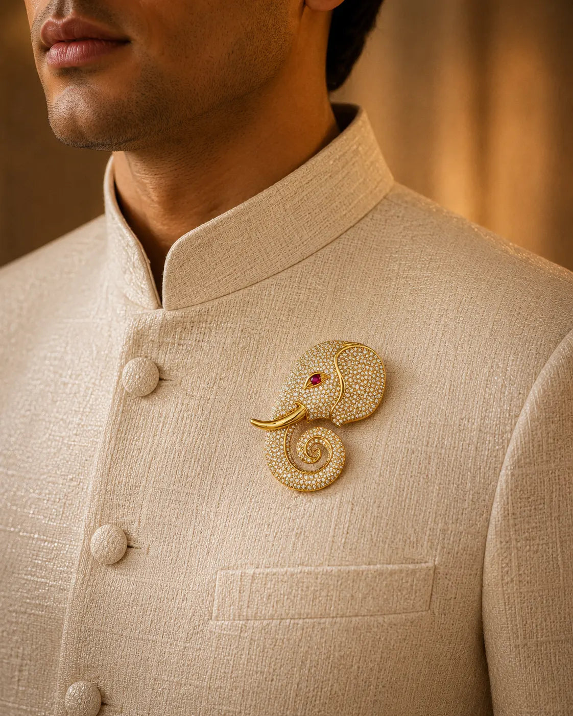 गज / Gaj – Imperial Spiral Brooch