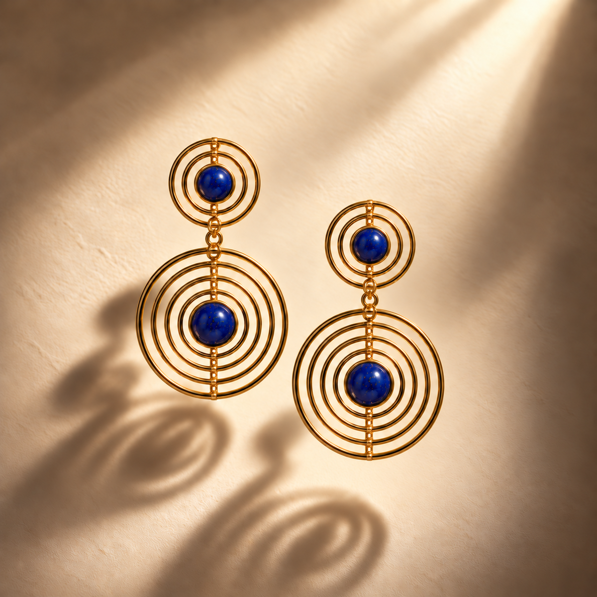 Ghoomar Spiral Drop Earrings