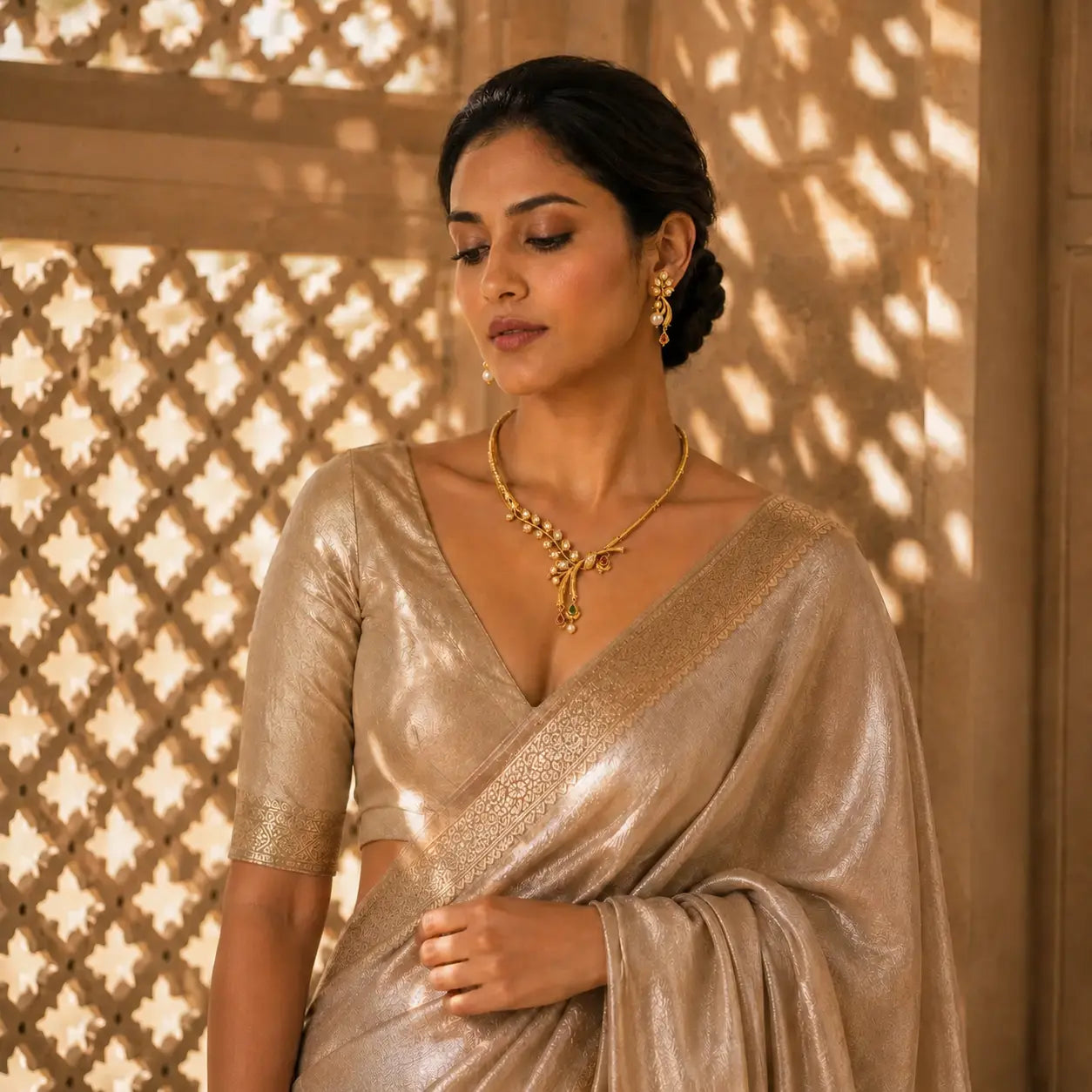 Pallavi – Heritage Kundan Necklace Set
