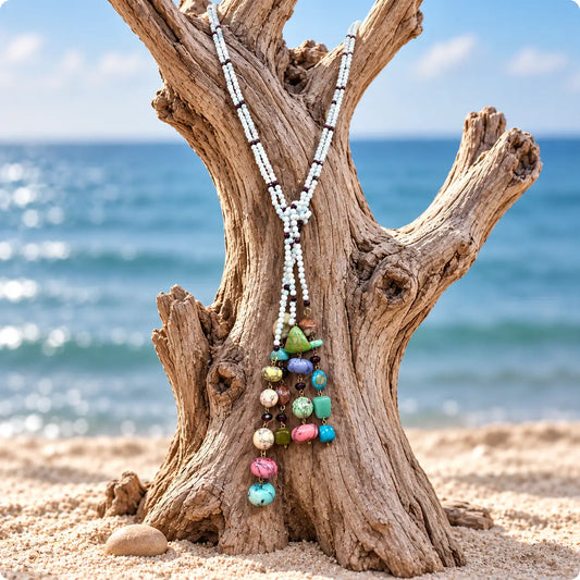 Ratna Beaded Lariat Necklace