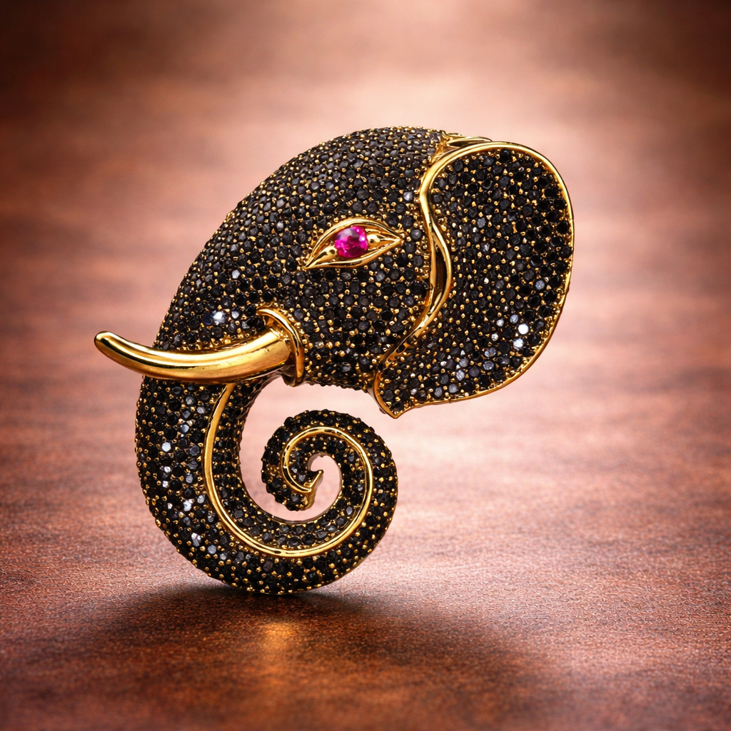 गज / Gaj – Imperial Spiral Brooch